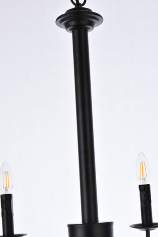 Britney 6-Light Pendant, Black