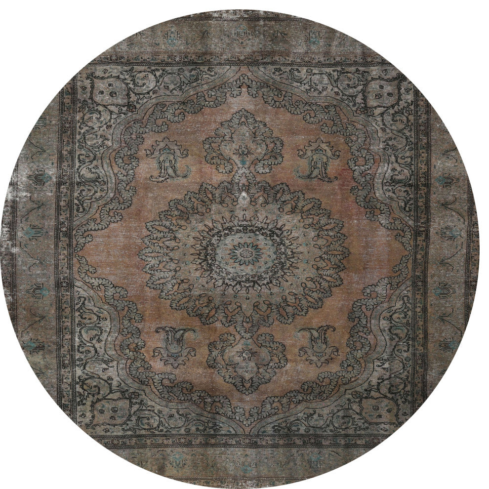 Ahgly Company Indoor Round Traditional Area Rugs, 3' Round