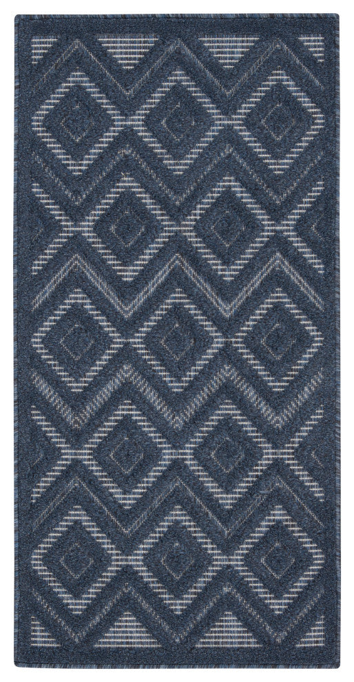Nourison Versatile 2' x 4' Navy Blue Modern Area Rug