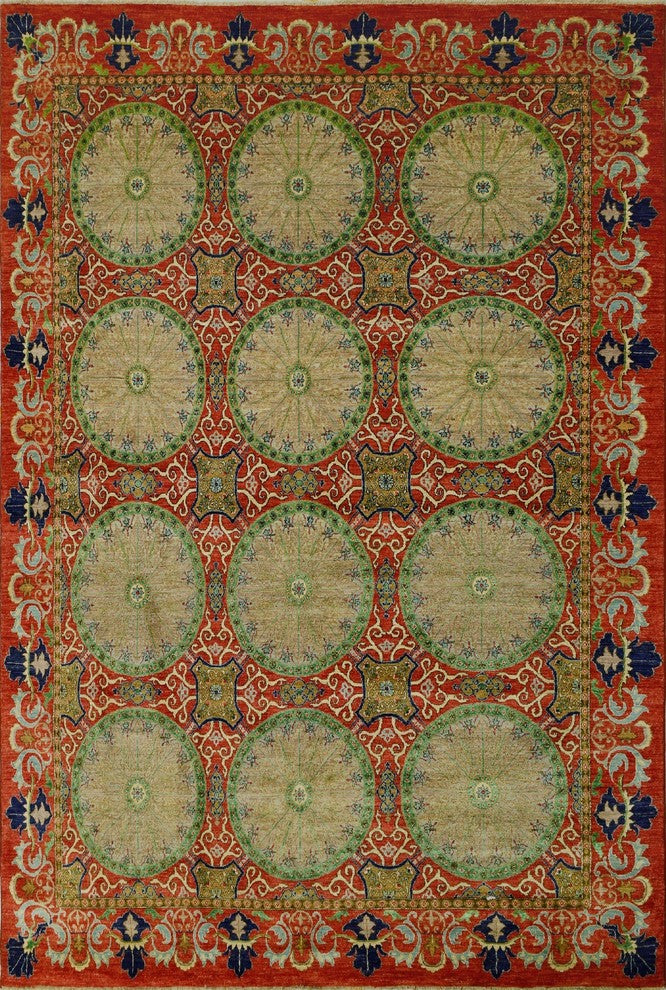 Aria Fine Chobi Raelyn Orange Rug 8'11"x12'8"