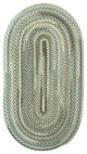 Capel Sherwood Forest Green Olive 0980_250 Braided Rugs - 5' X 8' Oval