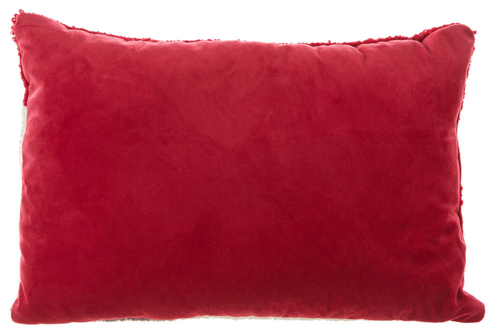 18"L Hooked Christmas Pillow Throw Xmas Pillows, Cat