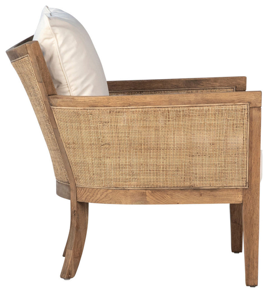 Cane and Oak Arm Chair