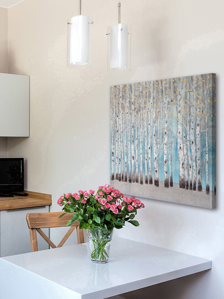 "Into the Forest I" Painting Print on Wrapped Canvas, 18"x18"