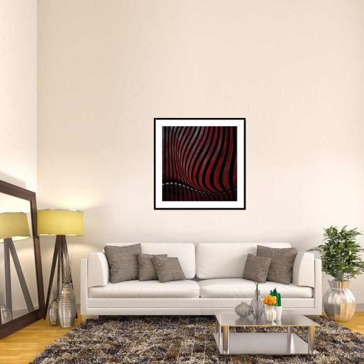 "Optic Illusion" Framed Digital Print by Gilbert Claes, 44x44"