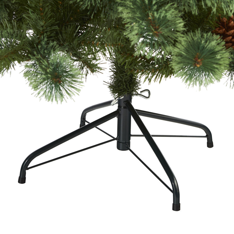 6ft. White Mountain Pine Artificial Christmas Tree with 477 Bendable Branches