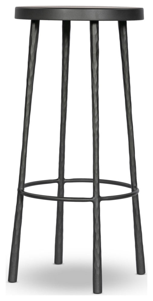 Westwood Stool Hammered Gunmetal, Dark Gunmetal, Bar