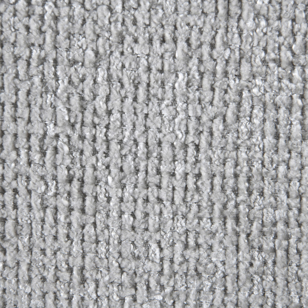 Myles Upholstered Trundle Bed, Gray, Twin, Chenille Fabric