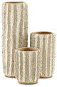 Sunken Boat Moss White Vase, Small