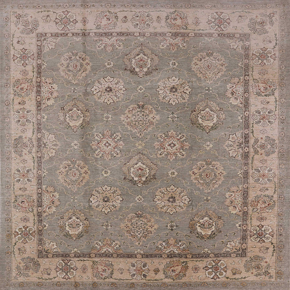 Ahgly Company Indoor Square Mid-Century Modern Area Rugs, 8' Square