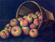 Levi Wells Prentice Basket of Apples, 21"x28" Gallery Wrapped Canvas Print