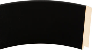 Boulevard Framed Oval Mirror in Matte Black, 31"x43"