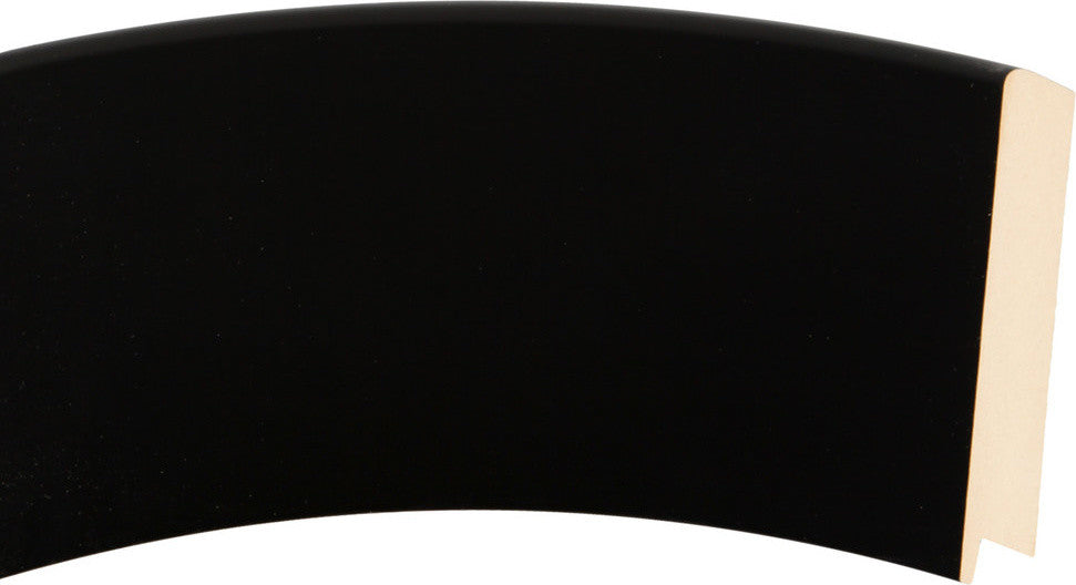 Boulevard Framed Oval Mirror in Matte Black, 31"x43"