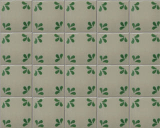 4.2x4.2 9 pcs Green Splash Talavera Mexican Tile