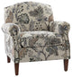 Comfy Armchair With Nailhead Trims, Gray