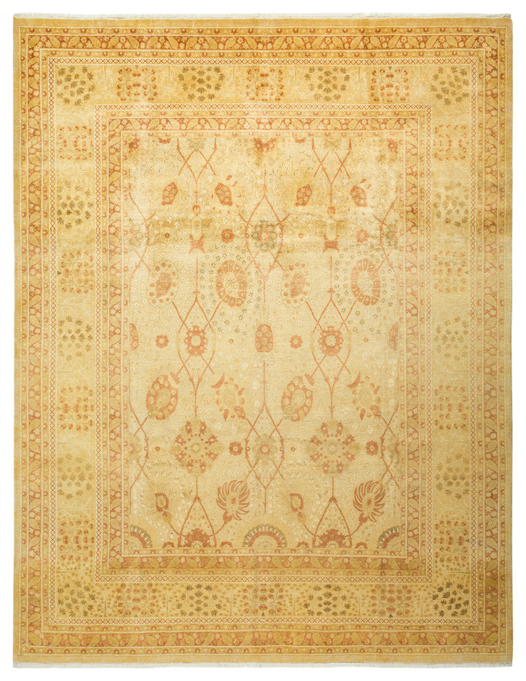 Rowan, One-of-a-Kind Hand-Knotted Area Rug Ivory, 8'1"x10'4"