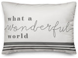 What A Wonderful World 14x20 Spun Poly Pillow