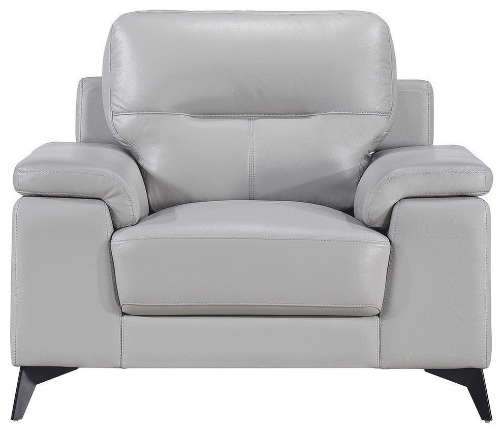 Selles Sofa Collection, Silver Gray, Accent Chair