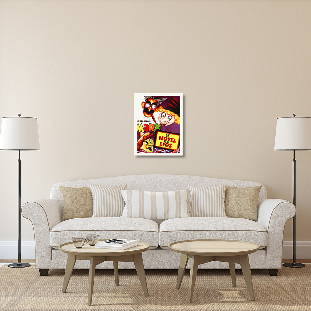 "Marx Brothers - Spanish - Room Service 01" Canvas Giclee, 23"x30"
