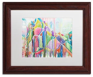 Lauren Moss 'Glint of Gold' Art, Wood Frame, White Matte, 14"x11"