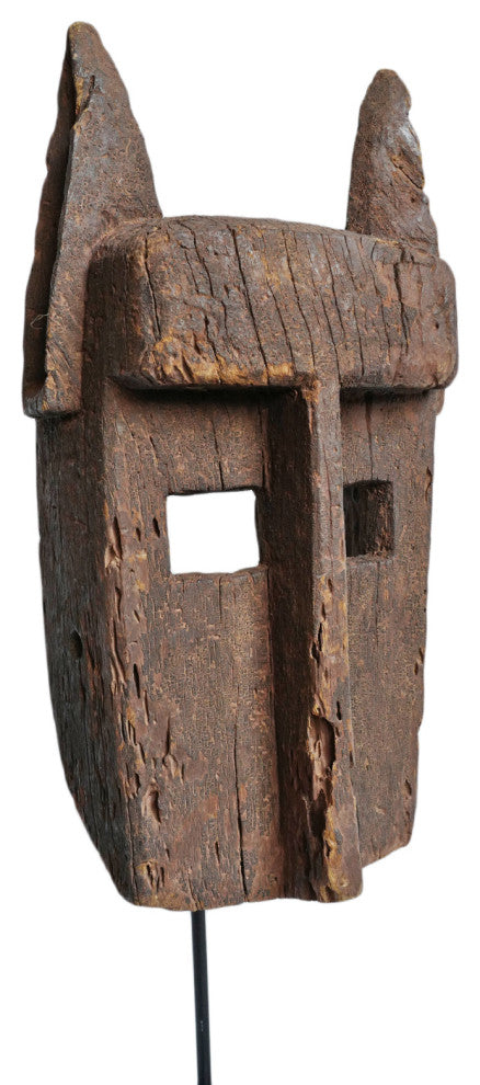 Consigned Old Dogon Mali Mask on Stand