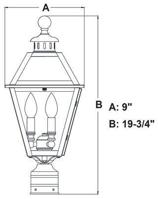 Nottingham 9" Outdoor Post Light