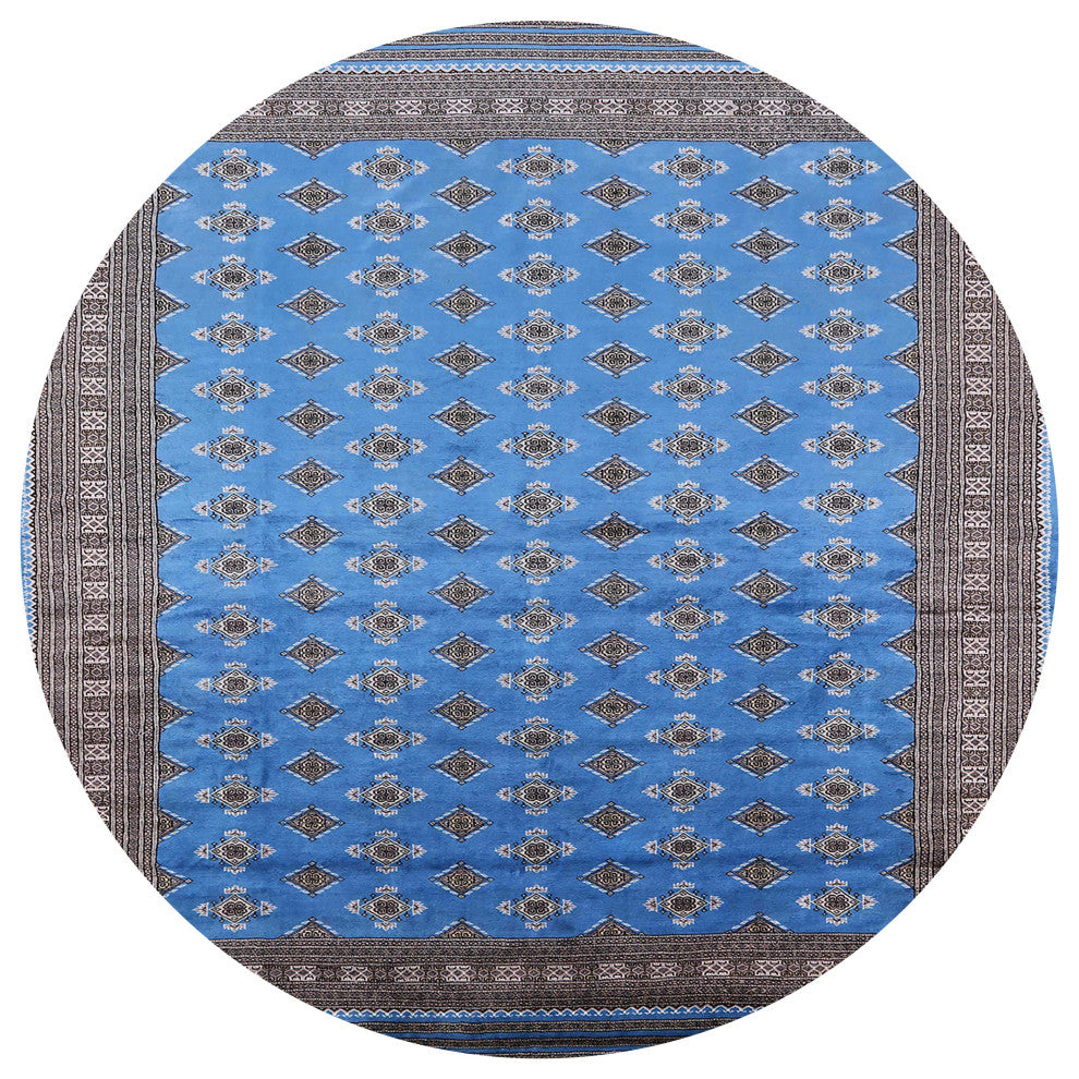 Ahgly Company Indoor Round Mid-Century Modern Area Rugs, 7' Round