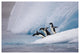 "Adelie Penguin trio diving off iceberg, Paulet Island" Paper Art, 62"x42"