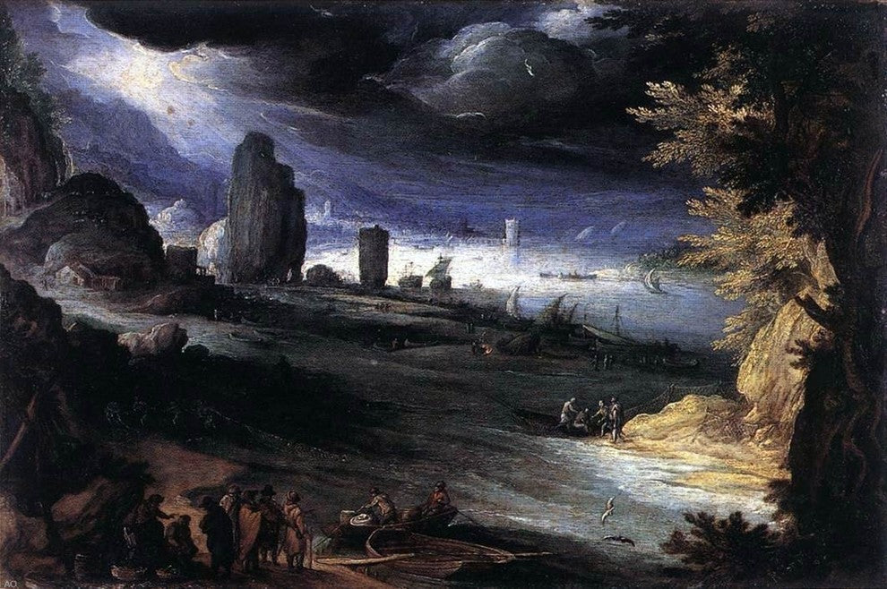 Paul Bril Coastal Landscape Wall Decal