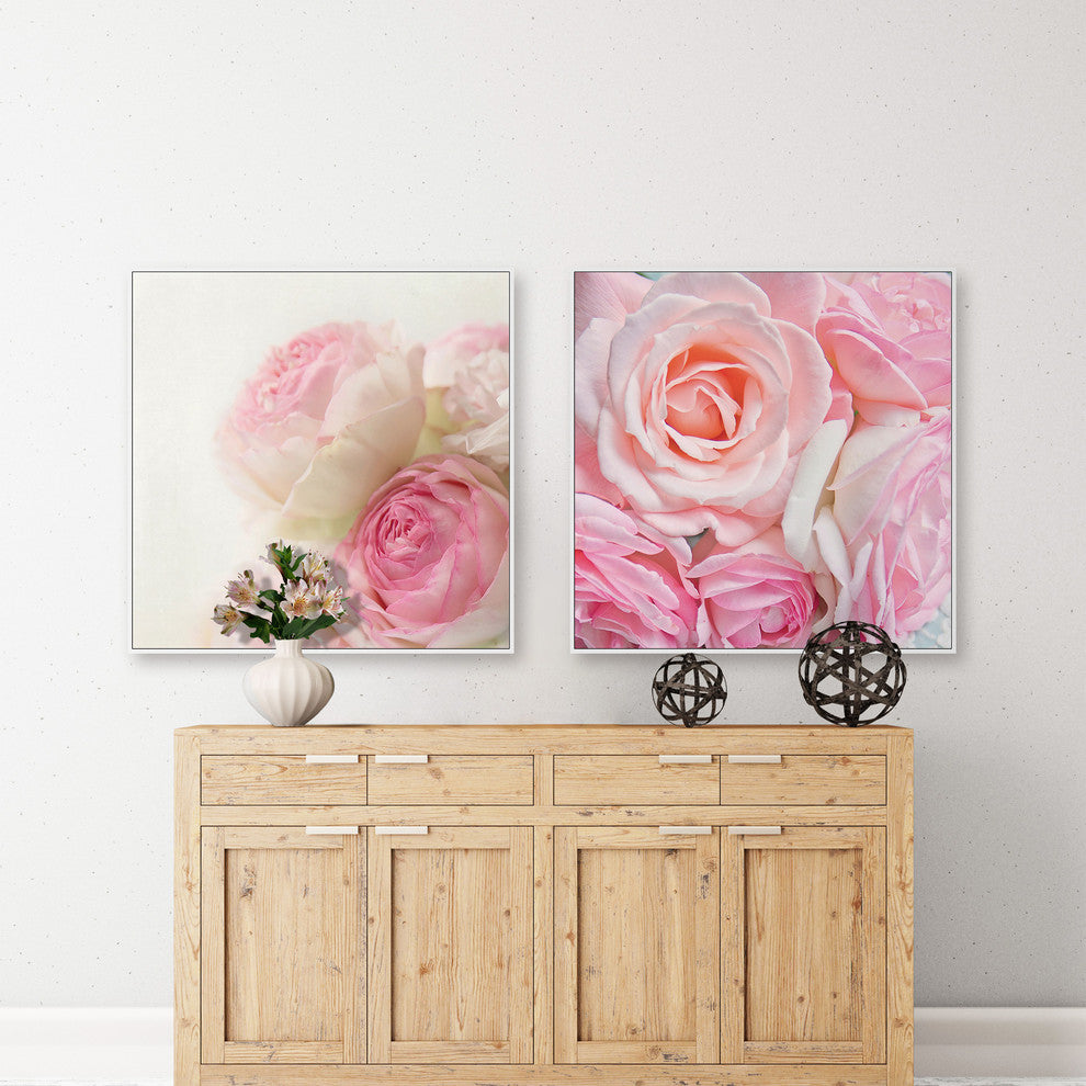 Rose Bunch Diptych, 48x24