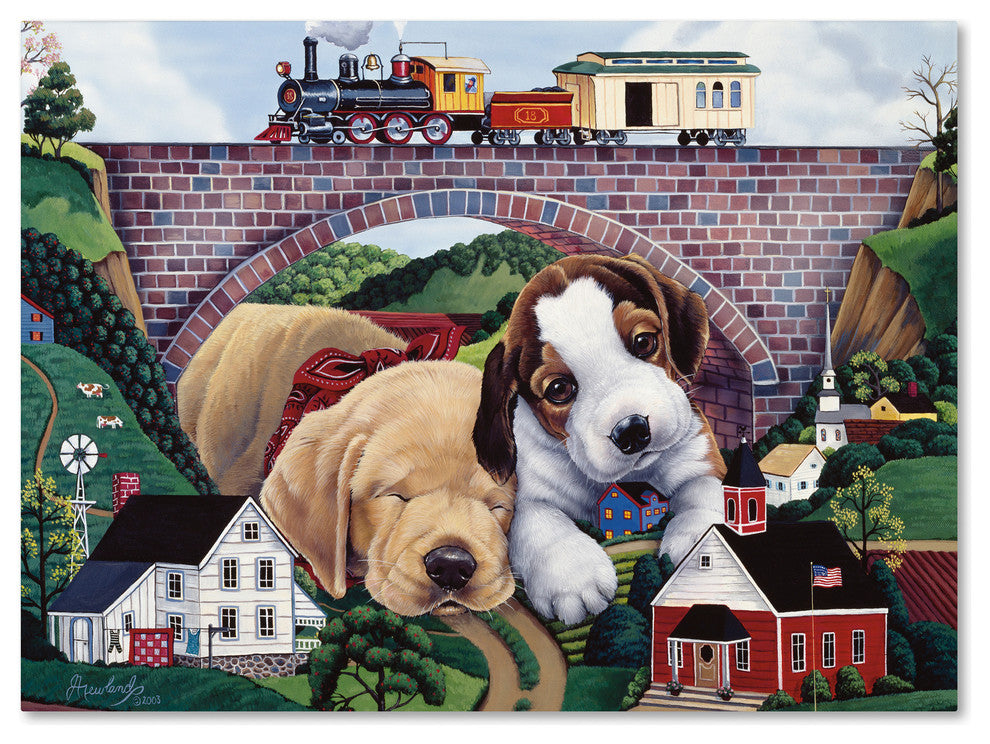 Jenny Newland ''Choo Choo Chooed Out'' Canvas Art, 47x35