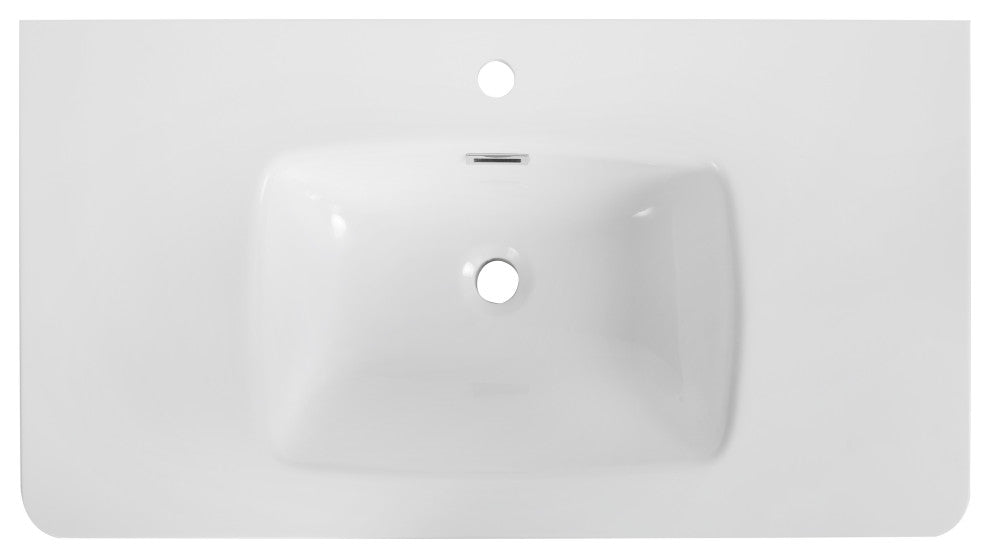 35" Solid Surface Resin Streamline K-1710-35 Vanity Top
