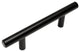 Cosmas 305-96FB Flat Black 3-3/4"� CTC (96mm) Euro Bar Pull [25-PACK]