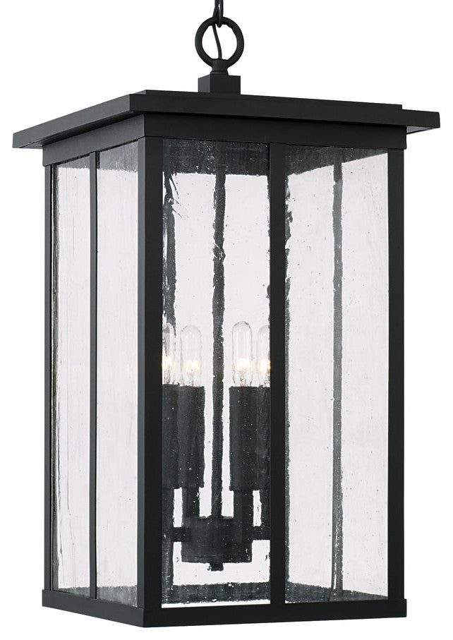 Capital Lighting 943844 Barrett 4 Light 12"W Outdoor Taper Candle - Black