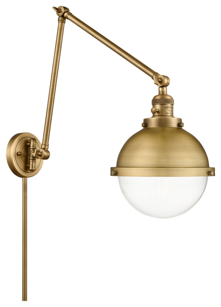INNOVATIONS 238-BB-HFS-82-BB-LED 1-Light Swing Arm Brushed Brass