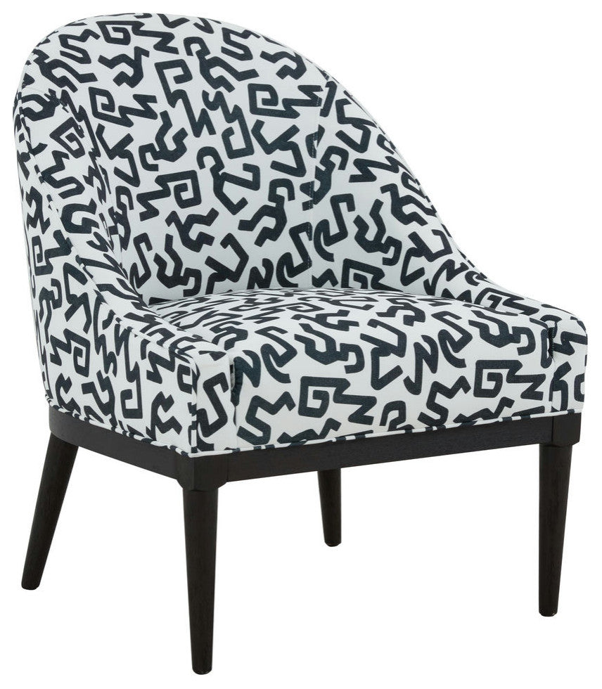 TOV Furniture Crystal Velvet Patterned Accent Chair