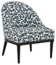 TOV Furniture Crystal Velvet Patterned Accent Chair