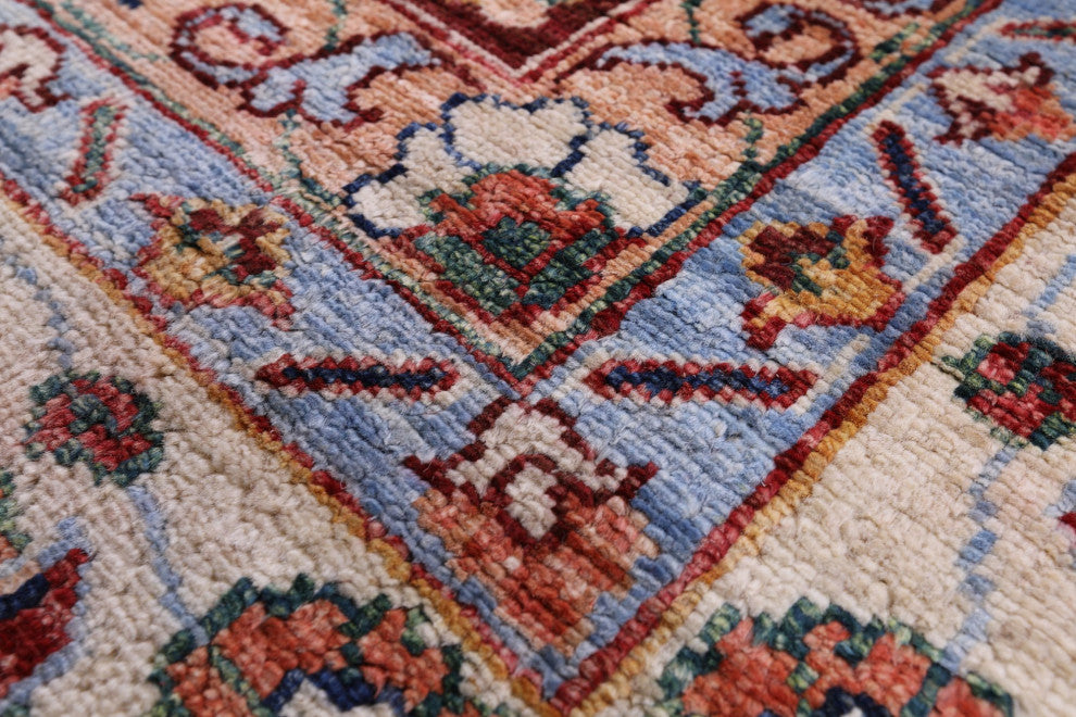 9' 1" X 11' 10" Hand Knotted Persian Tabriz Wool Rug Q9990