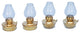 Solid Brass Table Oil Lamp 5'', Set of 4, Set of Brass Oil Lamps, Nautical D