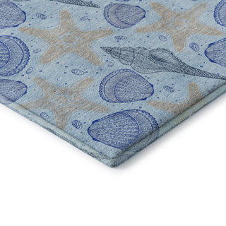 Addison Premium Washable Mayfield AMF183 Blue 2'3" x 7'6" Runner Rug