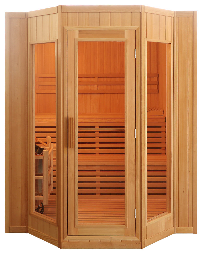 Tiburon 4-Person Traditional Dry Sauna