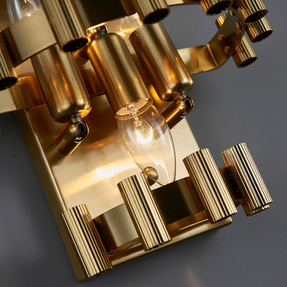 Coruna | Modern colorful design sconce for bedroom, Round Crystal
