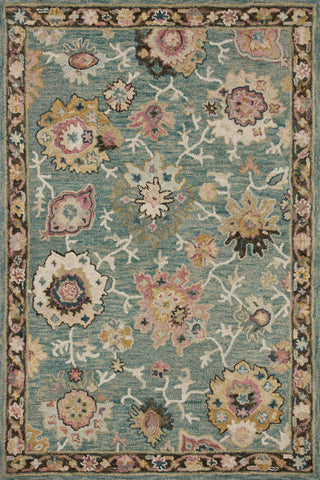 Loloi Padma Teal/Multi 7'9"x9'9" Area Rug