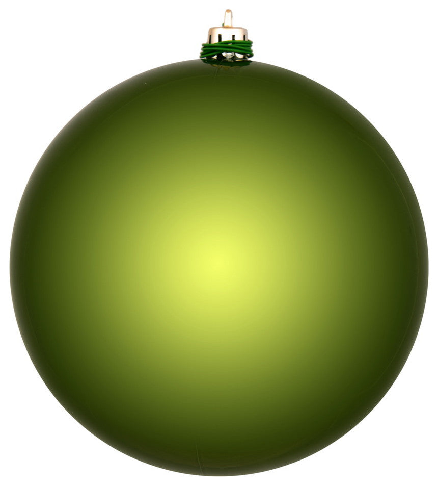 Vickerman N590834Dsv 3" Juniper Green Shiny Ball Ornament, 12 Per Bag
