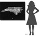 "North Carolina Black and White Map" Fine Art Print