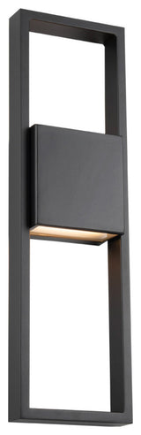 Archetype 24" LED Centered Indoor and Outdoor Wall Light 3000K, Black