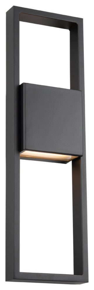 Archetype 24" LED Centered Indoor and Outdoor Wall Light 3000K, Black