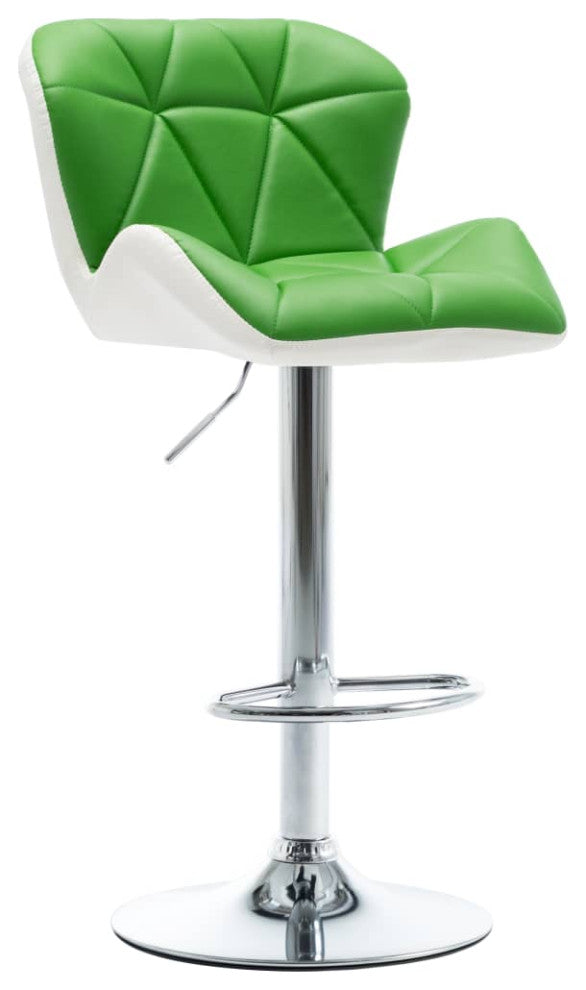 vidaXL Bar Stool Green Faux Leather