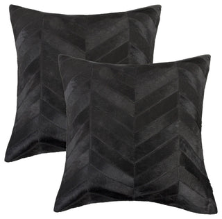 Natural Home Decor Torino Chevron Cowhide Pillow, 2-Piece
