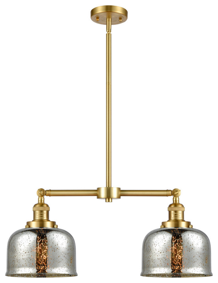 INNOVATIONS 209-SG-G78 2-Light Island Light Satin Gold
